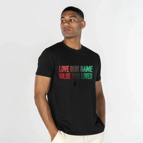 NBA • Black FISLL Love Our Game Value Our Lives T-Shirt